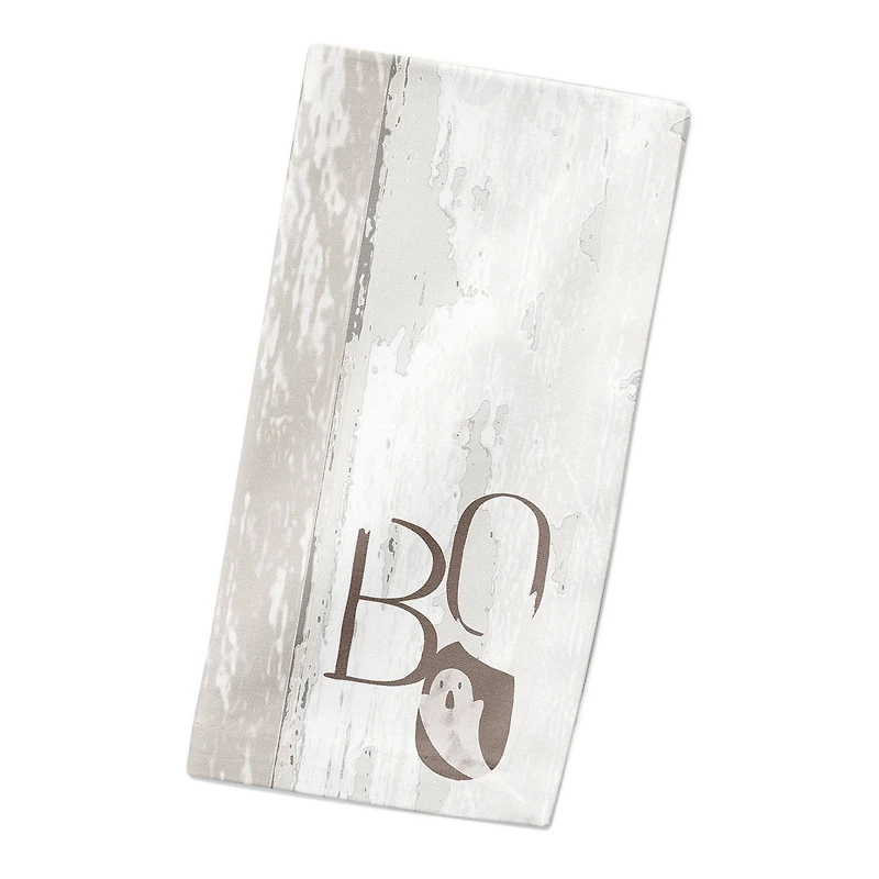 Boo Faux Wood 10" x 10" Cotton Twill Napkin