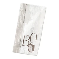 Boo Faux Wood 10" x 10" Cotton Twill Napkin