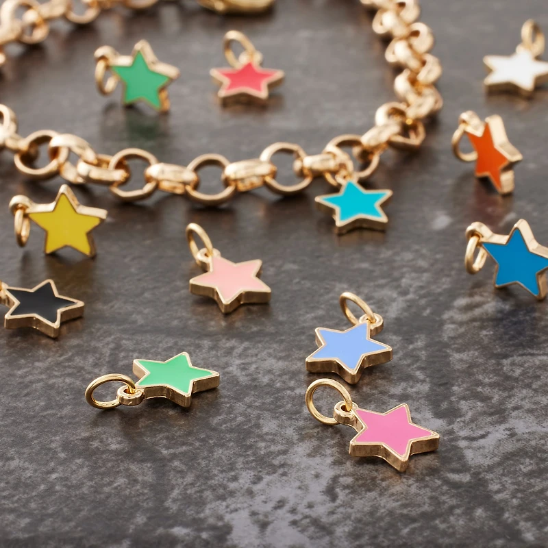 Enamel Stars Charm Mix by Bead Landing™