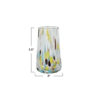 Hello Honey® 13oz. Blown Confetti Drinking Glasses, 6ct.
