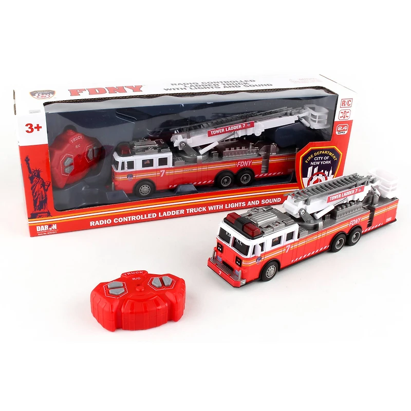 Daron FDNY: 11" Radio Control Ladder Fire Truck Toy