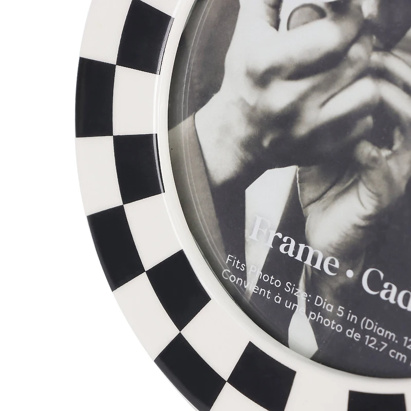 5" Black & White Skeleton Photo Frame by Ashland®