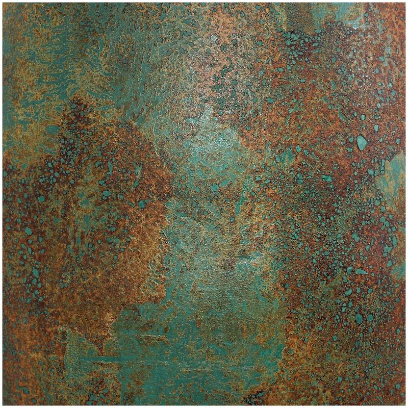 3ft. Green Ceramic Tall Distressed Antique Style Vase