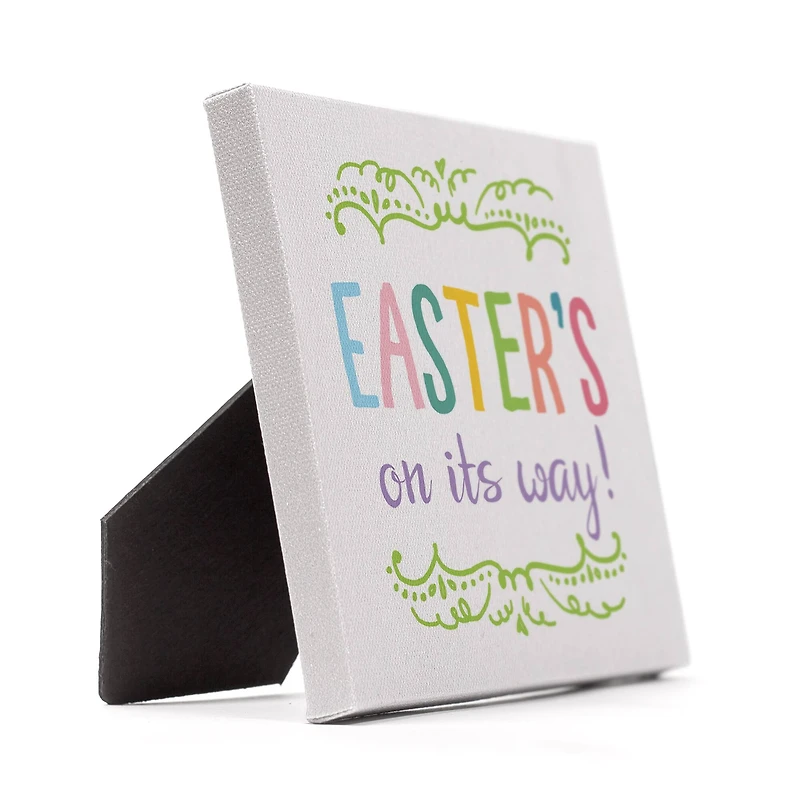Easter's On its Way Tabletop Canvas Art 