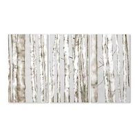 Stupell Industries Neutral Gray Birch Tree Forest Landscape Wall Plaque Set