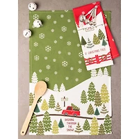 DII® Christmas Tree Farm Dishtowel Set