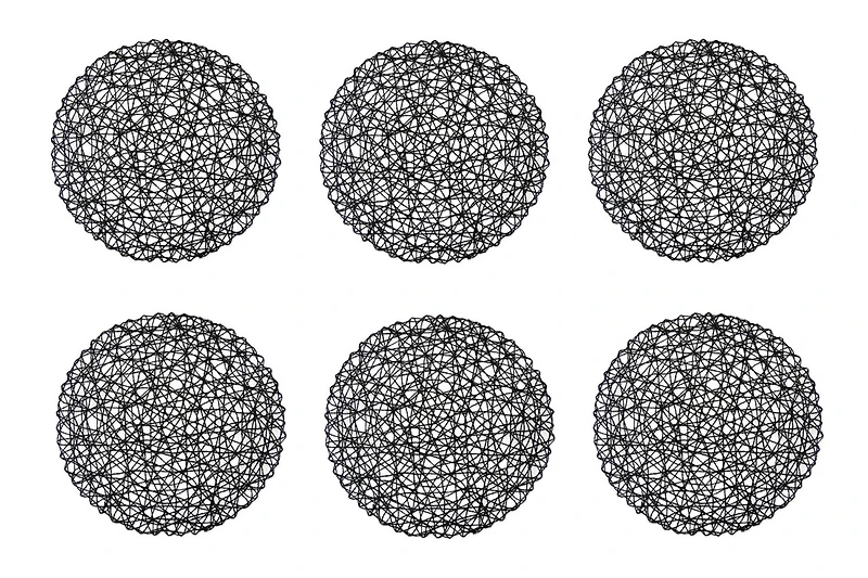DII® Woven Paper Round Placemats