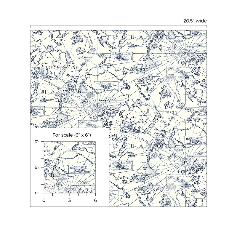 Tommy Bahama® Charted Course Peel & Stick Wallpaper