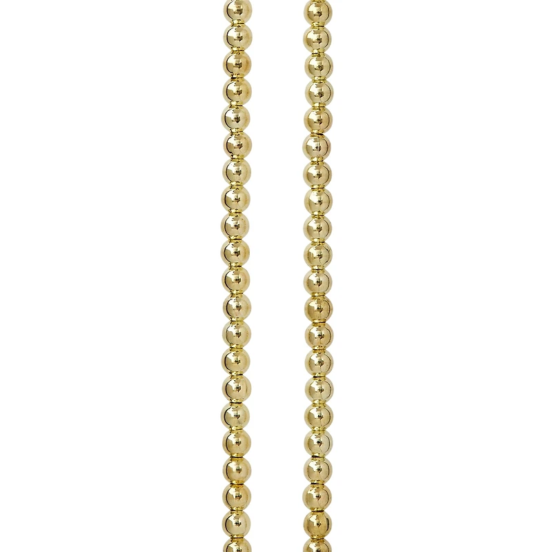 12 Pack: Metallic Gold Round Beads, 4mm by Bead Landing™