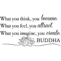 WallPops Become What You Think Wall Quote