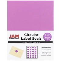 JAM Paper Violet Mailing Address Label Combo Set