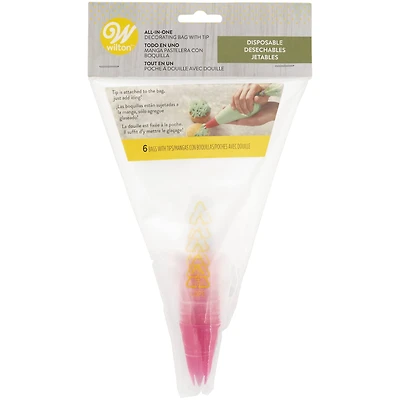 Wilton® All-In-One Disposable Decorating Bags with Tips