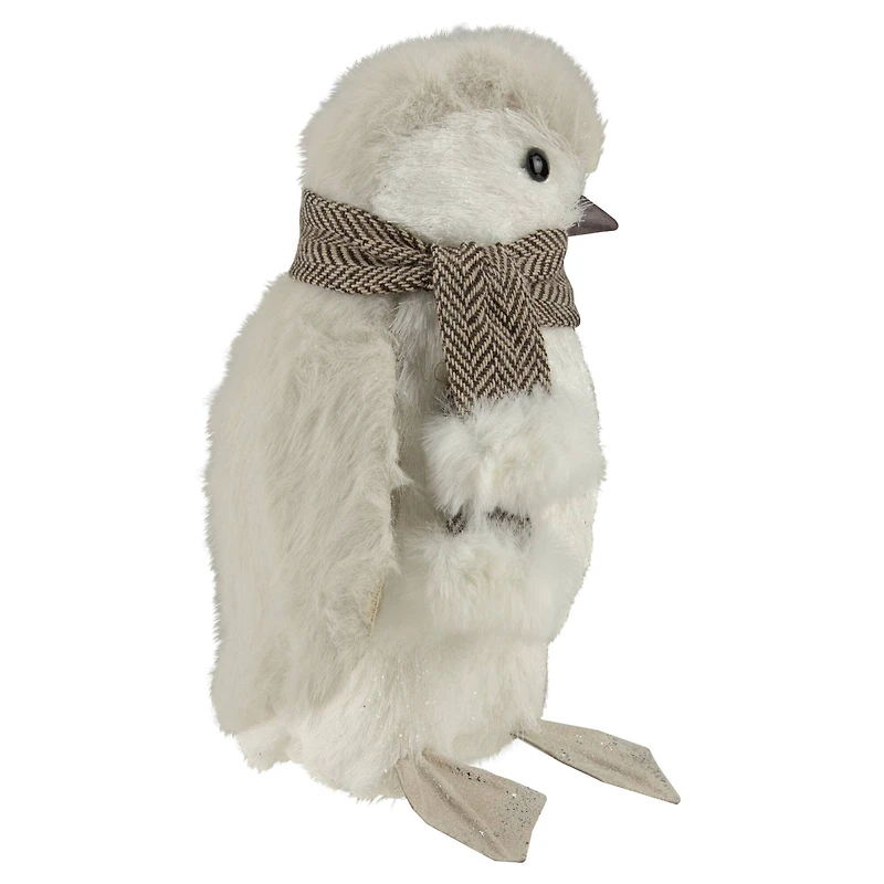 8" Ivory Sisal Penguin Christmas Figure