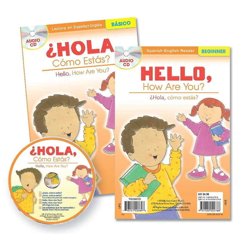 Spanish-English Readers with audio CD bundle set
