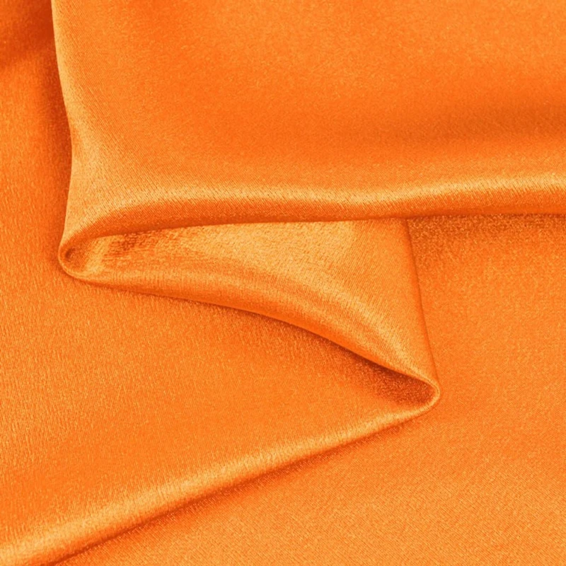 Orange Crepe Back Satin