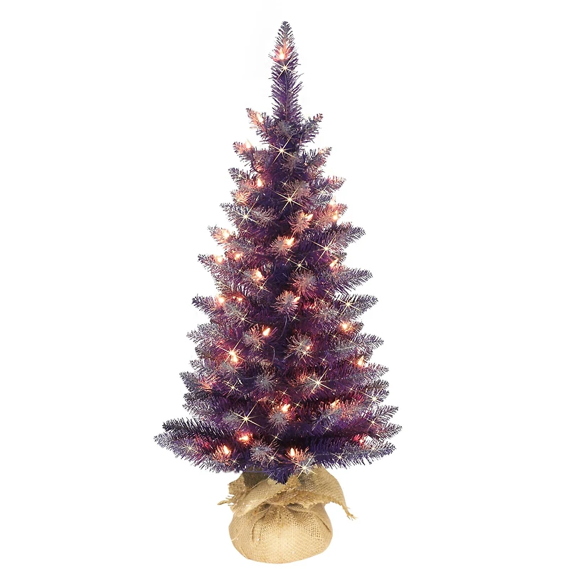 3ft. Pre-Lit Fashion Artificial Christmas Tree, Clear Lights