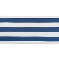 Navy/White Dobby Stripe Table Runner 18" x 72"