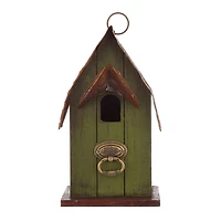 Glitzhome® Rustic Garden Distressed Wooden Birdhouse