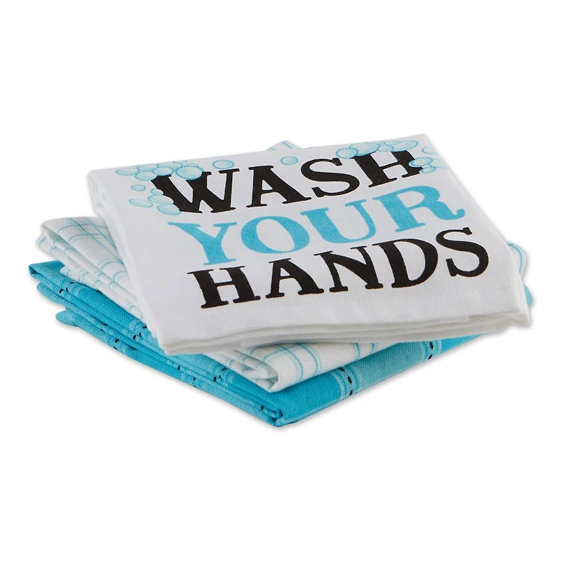 DII® Wash Your Hands Dishtowel Set