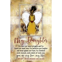 Whispers of the Heart My Daughter Wood Plaque With Hanger & Easel