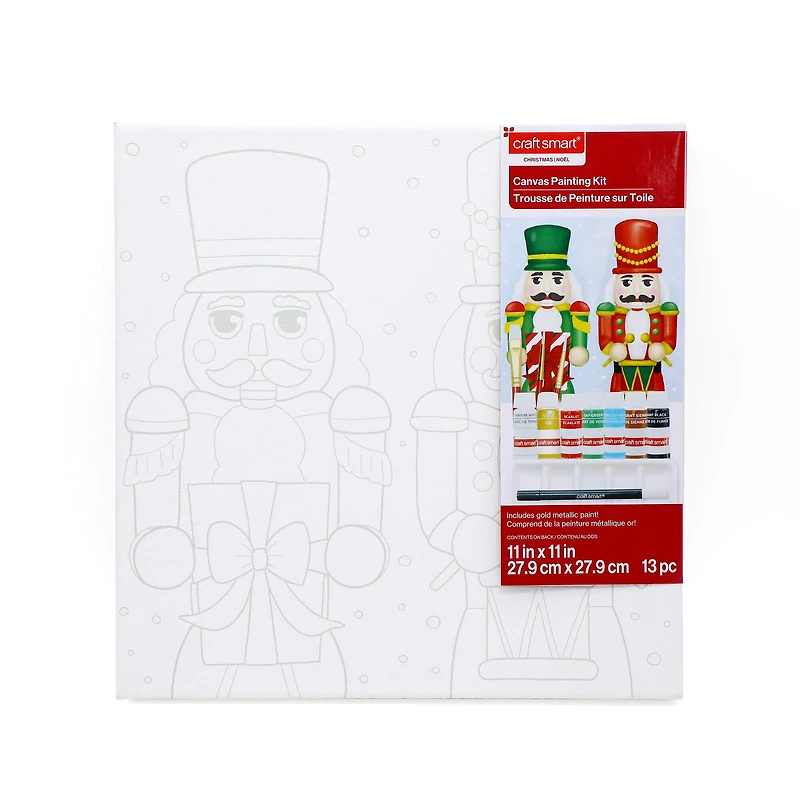 11" x 11" Nutcrackers Canvas Painting Kit by Artist's Loft™