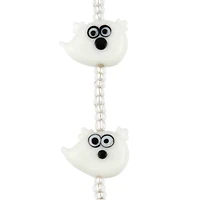 White Ghost Lampwork Glass Bead Mix by Bead Landing™