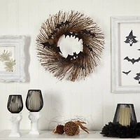 26" Halloween Bats Twig Wreath