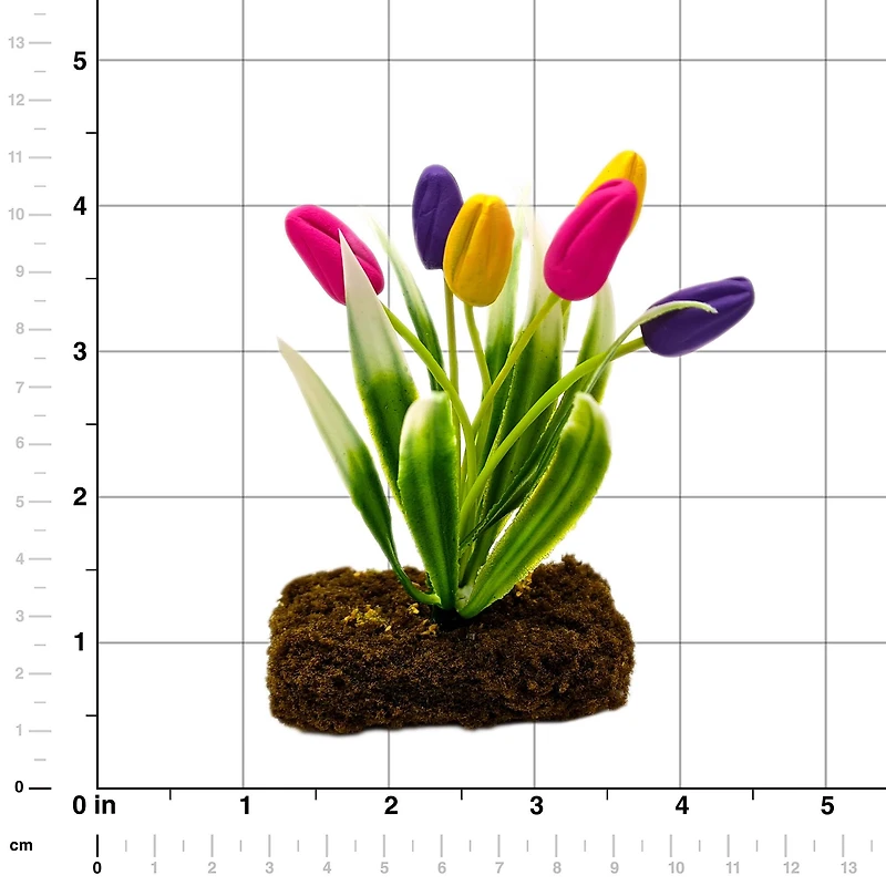 Miniature Tulip Flower Plant with Base by Make Market®