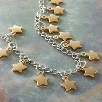 Gold Metal Star Charms, 12mm by Bead Landing™