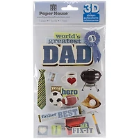 Paper House® Dad 3D Stickers