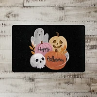 Happy Halloween Whispy Ghost Floor Mat
