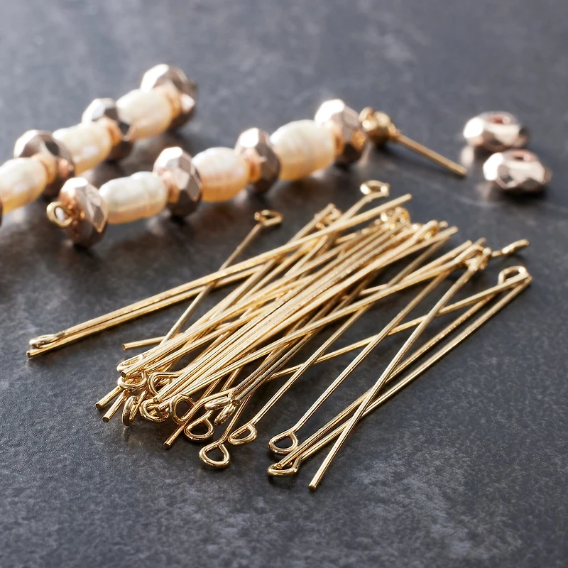 12 Packs: 72 ct. (864 total) 2" Eye Pins by Bead Landing