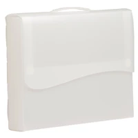 JAM Paper Clear 12" x 9.5" Plastic Snap Closure Portfolio