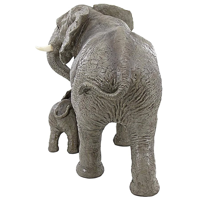 Design Toscano 15" Herd Mentality Mother & Calf Elephant Statue
