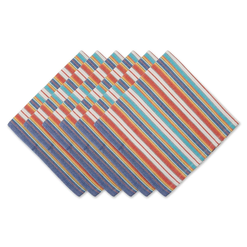 DII® Little Picante Stripe Cloth Dinner Napkins, 6ct.