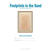 Leisure Arts® Cross Stitch Footprints in the Sand Book