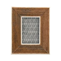 Hello Honey® Hand-Carved Mango Wood 3" x 4" Tabletop Frame with Bone Border