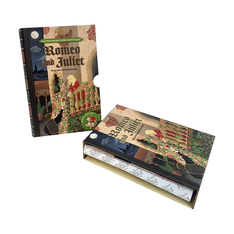 William Shakespeare's Romeo and Juliet Double-Sided Jigsaw Puzzle: 252 Pcs