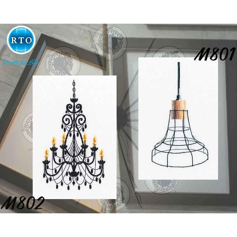 RTO Loft-Style Lamp Counted Cross Stitch Kit