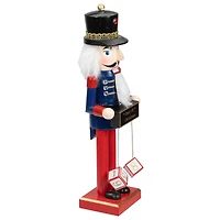 14" Wooden Nutcracker with Christmas Countdown Sign