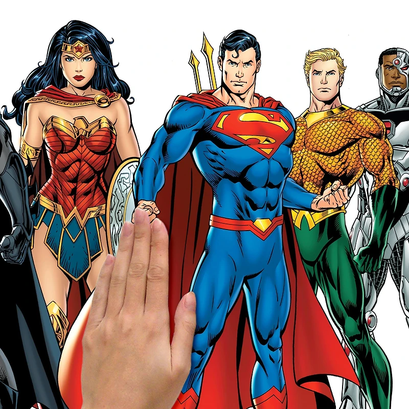 RoomMates Justice League Peel & Stick Giant Wall Decal Set with Alphabet​