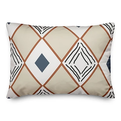 Diamond Triangle 14" x 20" Throw Pillow