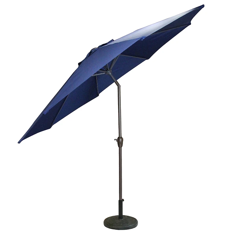 8ft. Navy Blue Outdoor Patio Market Umbrella