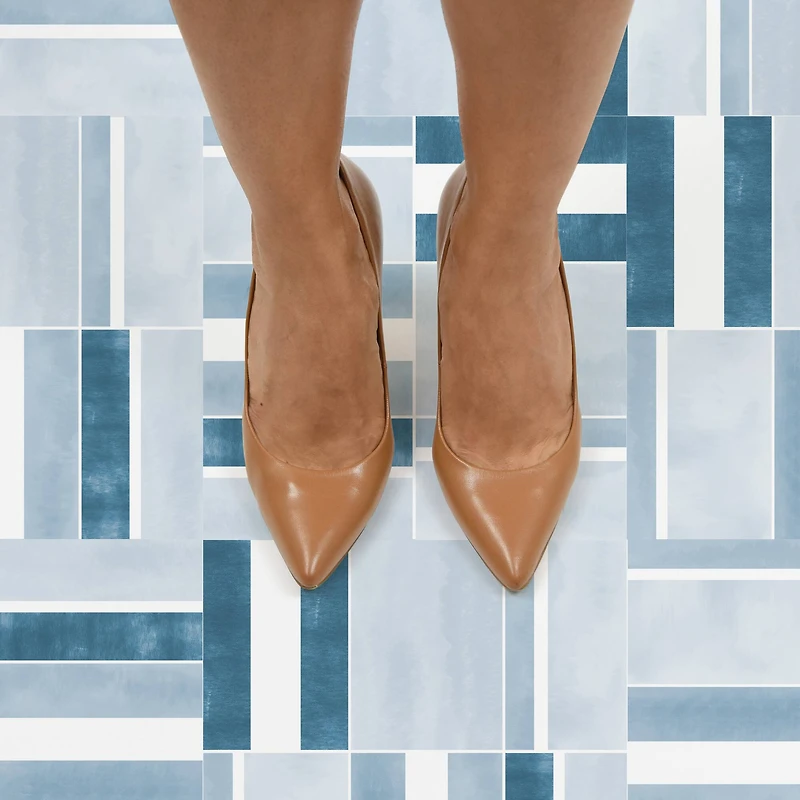 FloorPops Azure Peel & Stick Floor Tiles