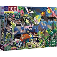 eeBoo Love of Bats Glow in the Dark 100 Piece Jigsaw Puzzle