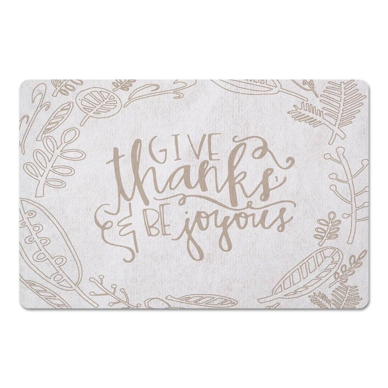 Joyful Thanks Floor Mat