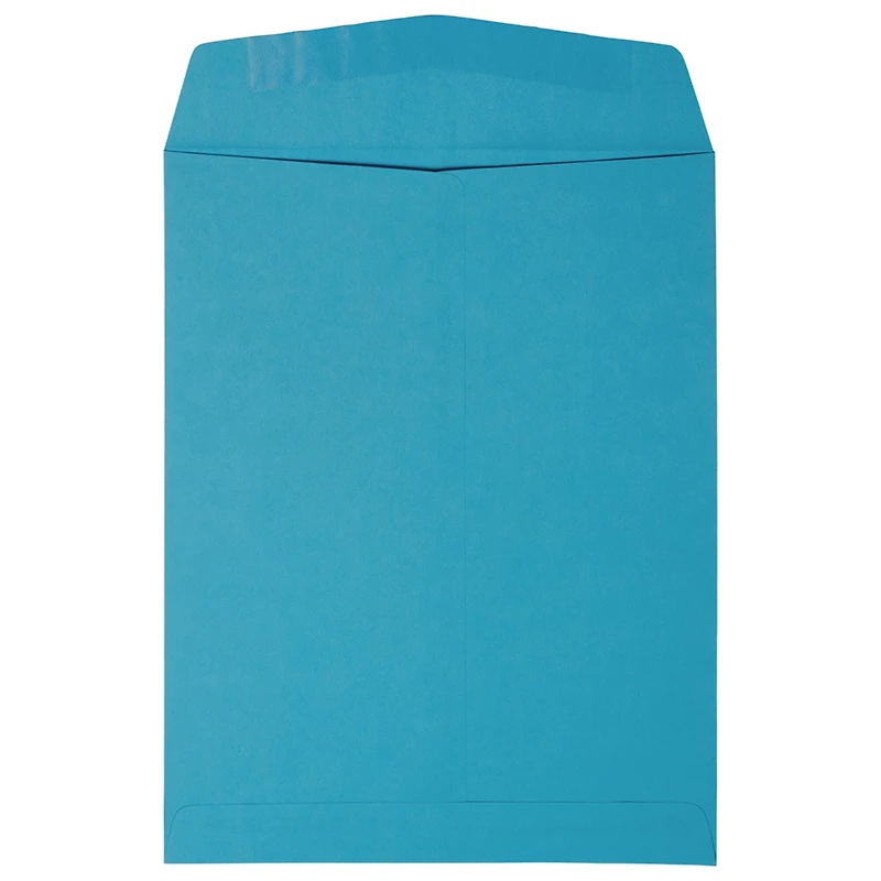 JAM Paper 10" x 13" Recycled Blue Open End Catalog Envelopes, 100ct.