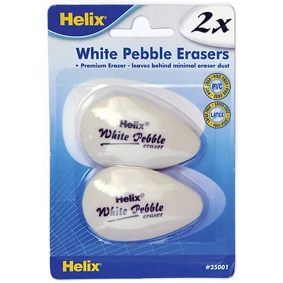 Helix® Pebble Eraser, 2ct.