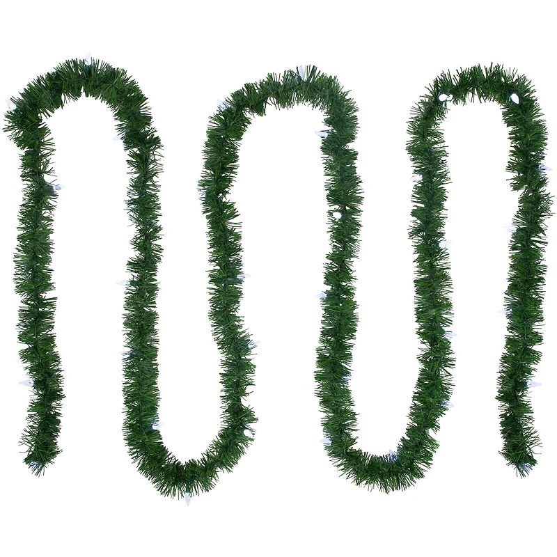 18ft. Faceted LED Artificial Christmas Foliage Garland