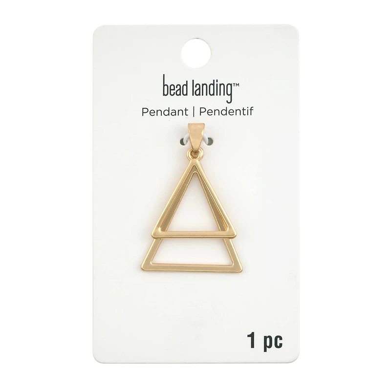 Gold Layered Triangles Pendant by Bead Landing™